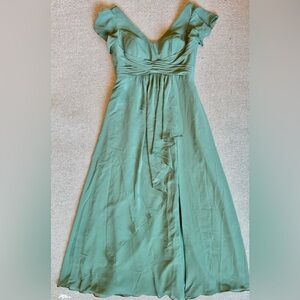 Azazie Green Dress (Size 8-10)